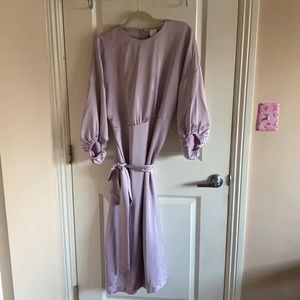 Lavender satin H&M dress